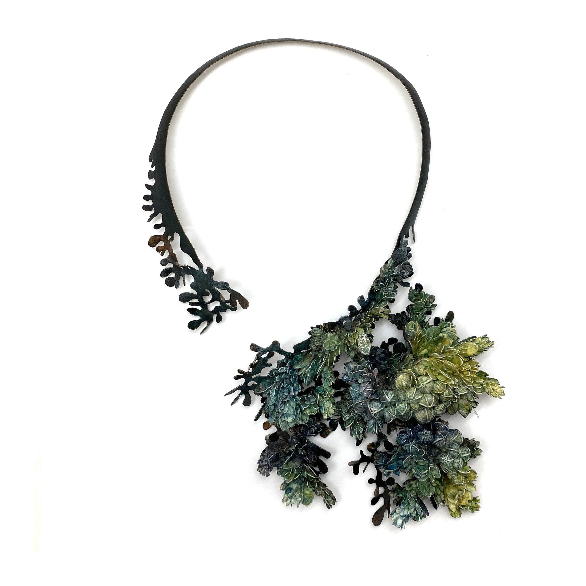 Growing Green Statement Necklace-Necklaces-Hanna Liljenberg-Pistachios