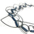 Half Circle Tangle Necklace - Kyanite-Necklaces-Heather Guidero-Pistachios
