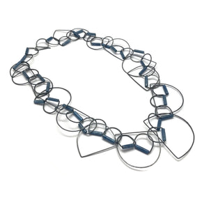 Half Circle Tangle Necklace - Kyanite-Necklaces-Heather Guidero-Pistachios