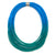 Hand Dyed Blue and Green Coil Necklace-Necklaces-Gilly Langton-Pistachios