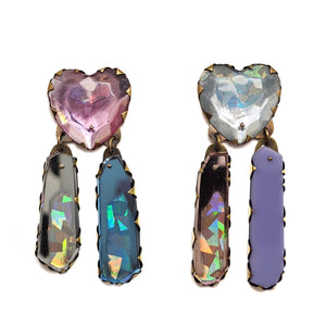 Heart Drop Earrings-Earrings-Nikki Couppee-Pistachios