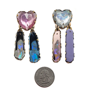 Heart Drop Earrings-Earrings-Nikki Couppee-Pistachios