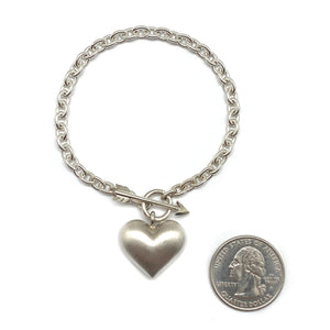 Heart and Arrow Toggle Bracelet-Bracelets-Rachel Quinn-Pistachios