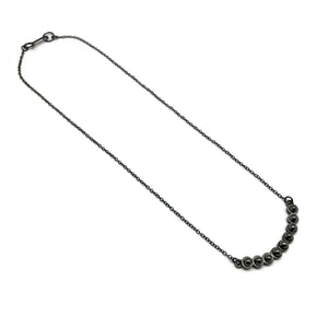 Hematite Arc Necklace-Necklaces-Elisa Bongfeldt-Pistachios