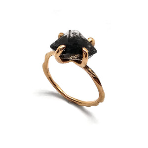 Herkimer Diamond Ring-Rings-Emi Nakamura-Pistachios