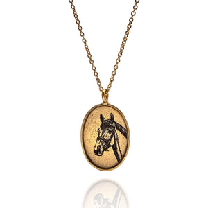 Horse Necklace-Necklaces-Anna Bankuti-Pistachios