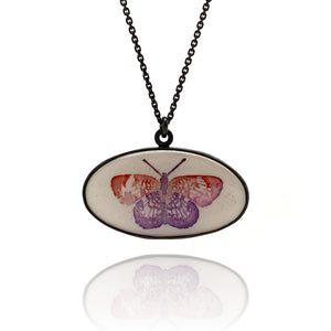 Howlite Butterfly Pendant-Necklaces-Kelly Jean Conroy-Pistachios