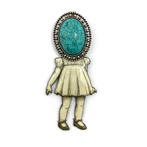 I Am A Jewel Brooch-Pins-Esteban Erosky-Pistachios