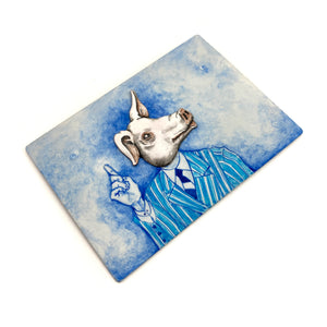 I Know I’m A Pig Brooch-Pins-Esteban Erosky-Pistachios