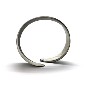 Oxidized and Bright Silver Coil Bracelet-Bracelets-Mariusz Fatyga-Pistachios