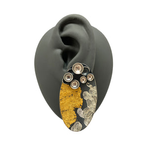 Oval Swirling Earrings
