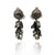 Silver Petal and Pearl Earrings