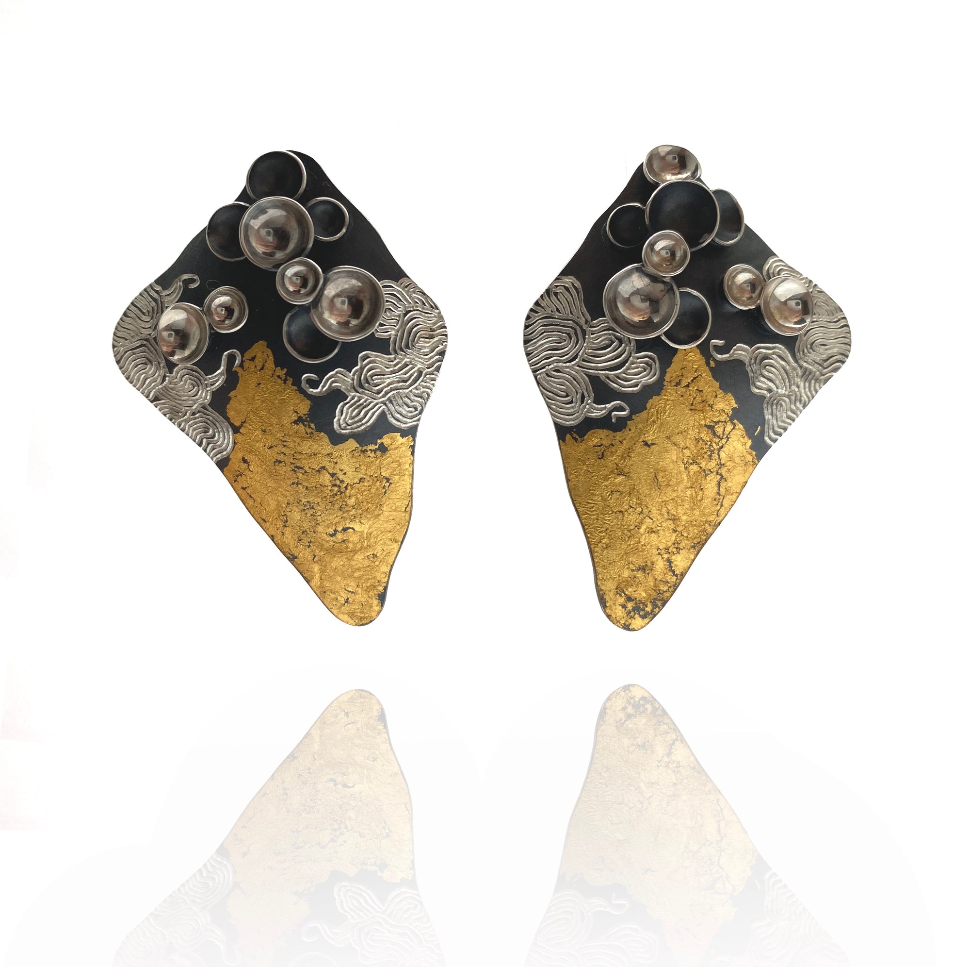 Pointed Swirling Earrings