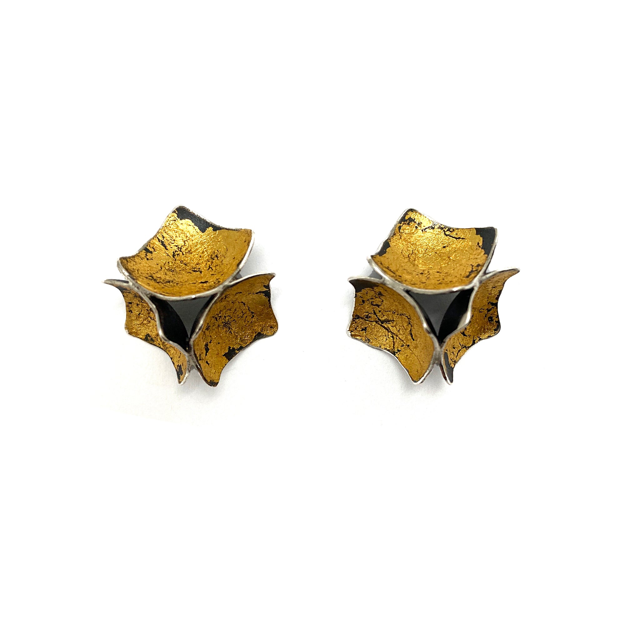 Gold Square Studs