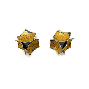 Gold Square Studs