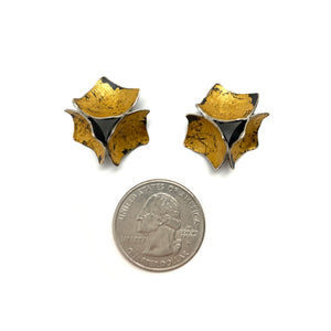 Gold Square Studs