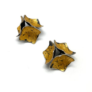 Gold Square Studs