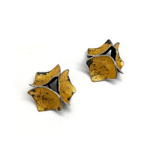 Gold Square Studs