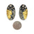 Oval Swirling Earrings