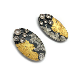 Oval Swirling Earrings