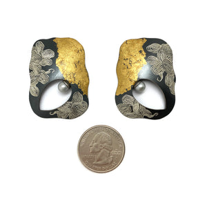 Open Pearl Earrings