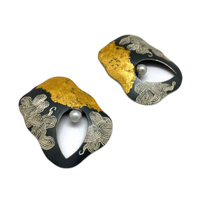 Open Pearl Earrings
