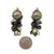 Silver Petal and Pearl Earrings