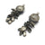 Silver Petal and Pearl Earrings