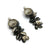 Silver Petal and Pearl Earrings
