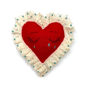 Red Heart Brooch-Pins-Jillian Vang-Pistachios