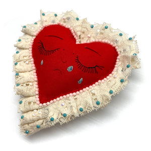 Red Heart Brooch-Pins-Jillian Vang-Pistachios