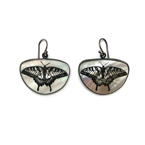 Butterfly Pearl Earrings