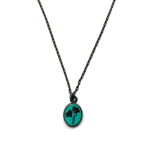 Reconstituted Turquoise Pendant