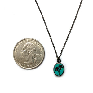 Reconstituted Turquoise Pendant