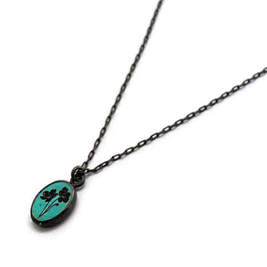 Reconstituted Turquoise Pendant