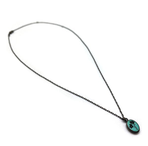 Reconstituted Turquoise Pendant