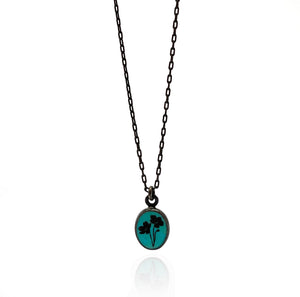 Reconstituted Turquoise Pendant