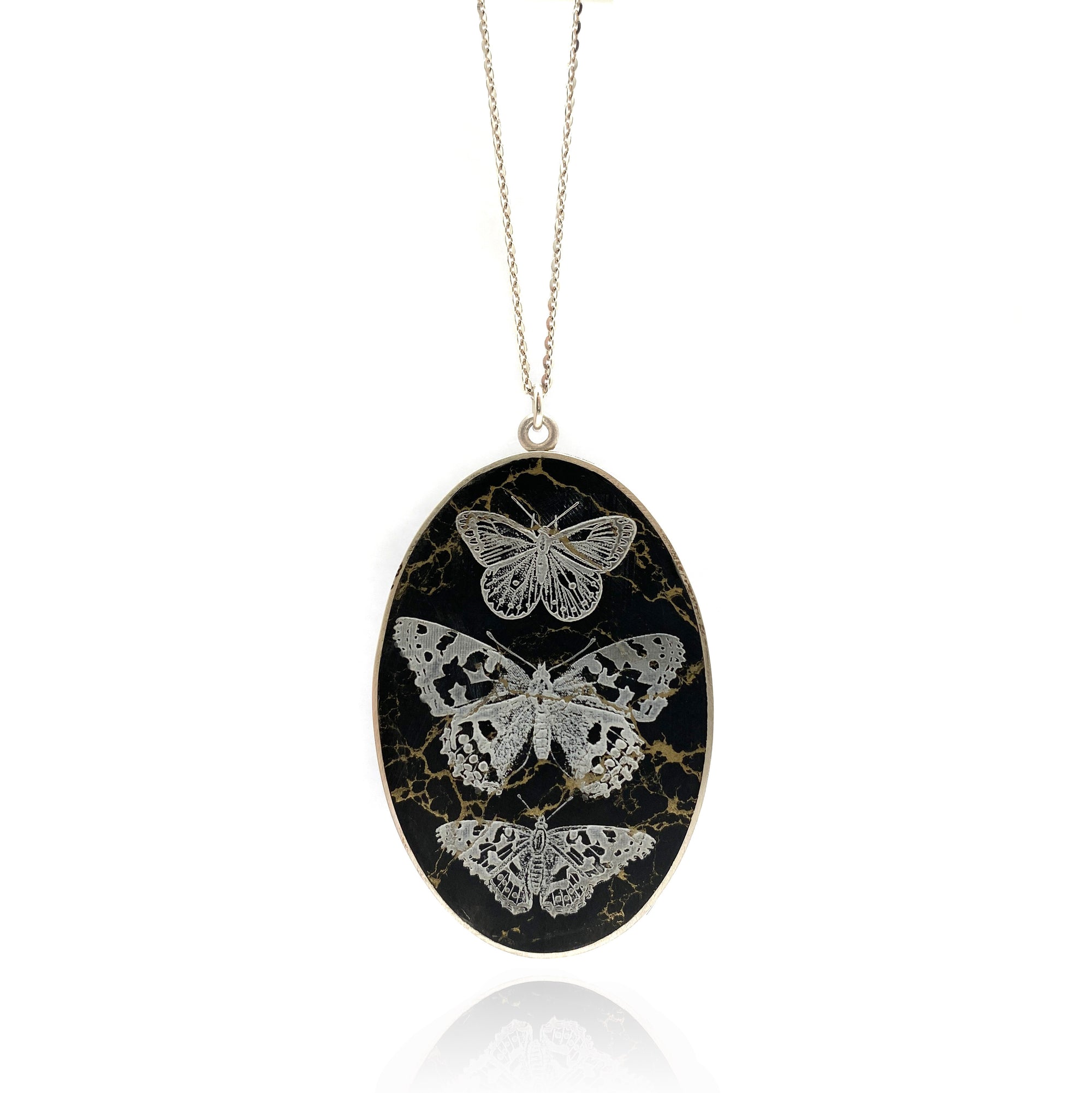 Marble Butterfly Pendant