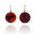 Reconstituted Coral Earrings