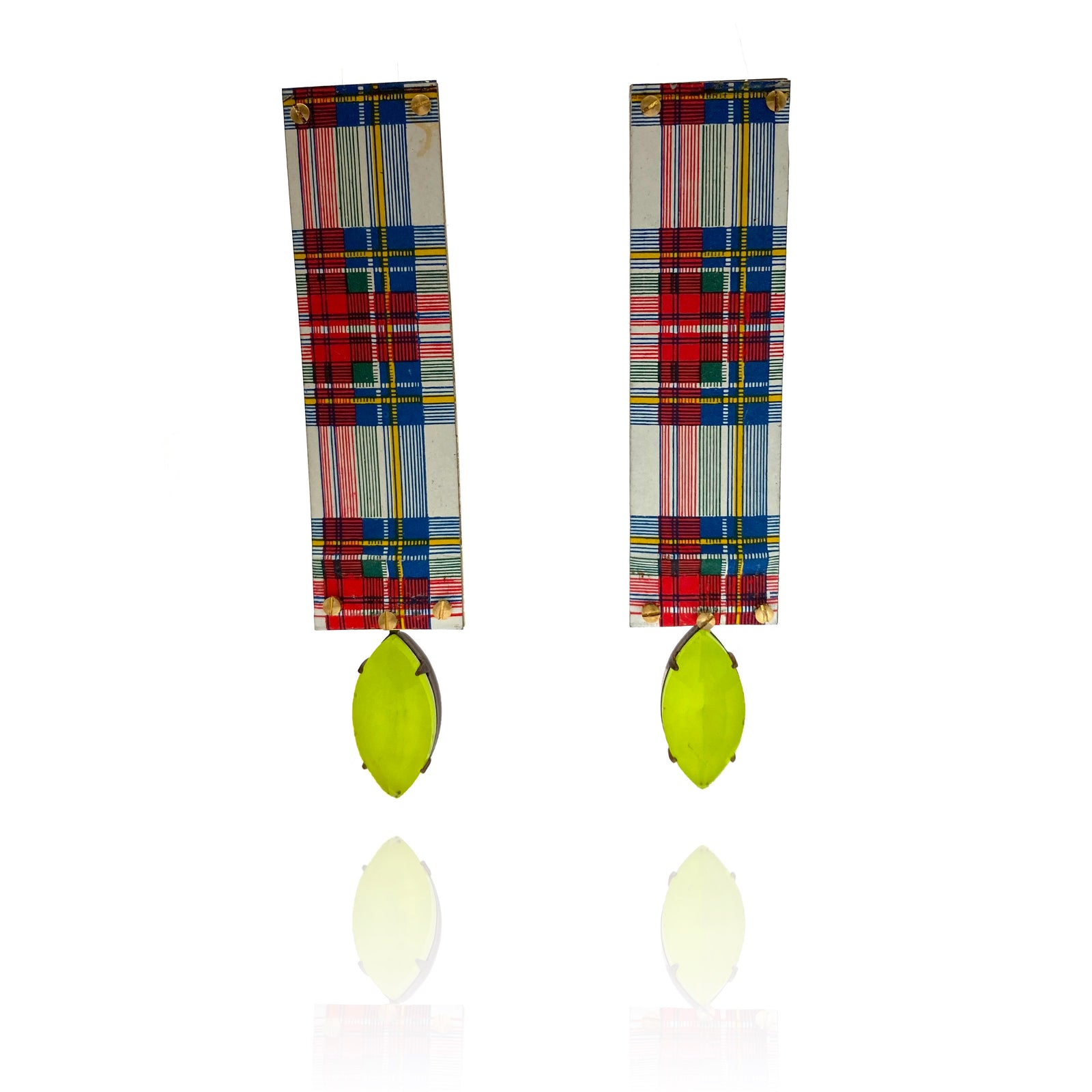 Real Catholic School Girl Earrings-Earrings-Carin Jones-Pistachios
