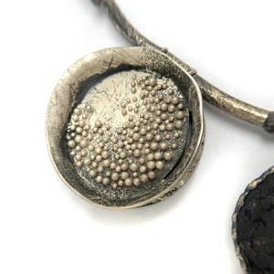 Sculptural 'Stone' Statement Necklace - Pistachios