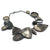 Sculptural 'Stone' Statement Necklace - Pistachios