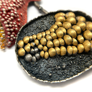 Colorful 'Stone' Statement Necklace - Pistachios