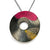 Pink and Silver Concave Necklace - Pistachios
