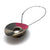 Pink and Silver Concave Necklace - Pistachios