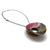 Pink and Silver Concave Necklace - Pistachios