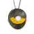 Pink and Silver Concave Necklace - Pistachios