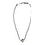 Etched Silver Sphere Necklace - Pistachios