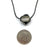 Etched Silver Sphere Necklace - Pistachios