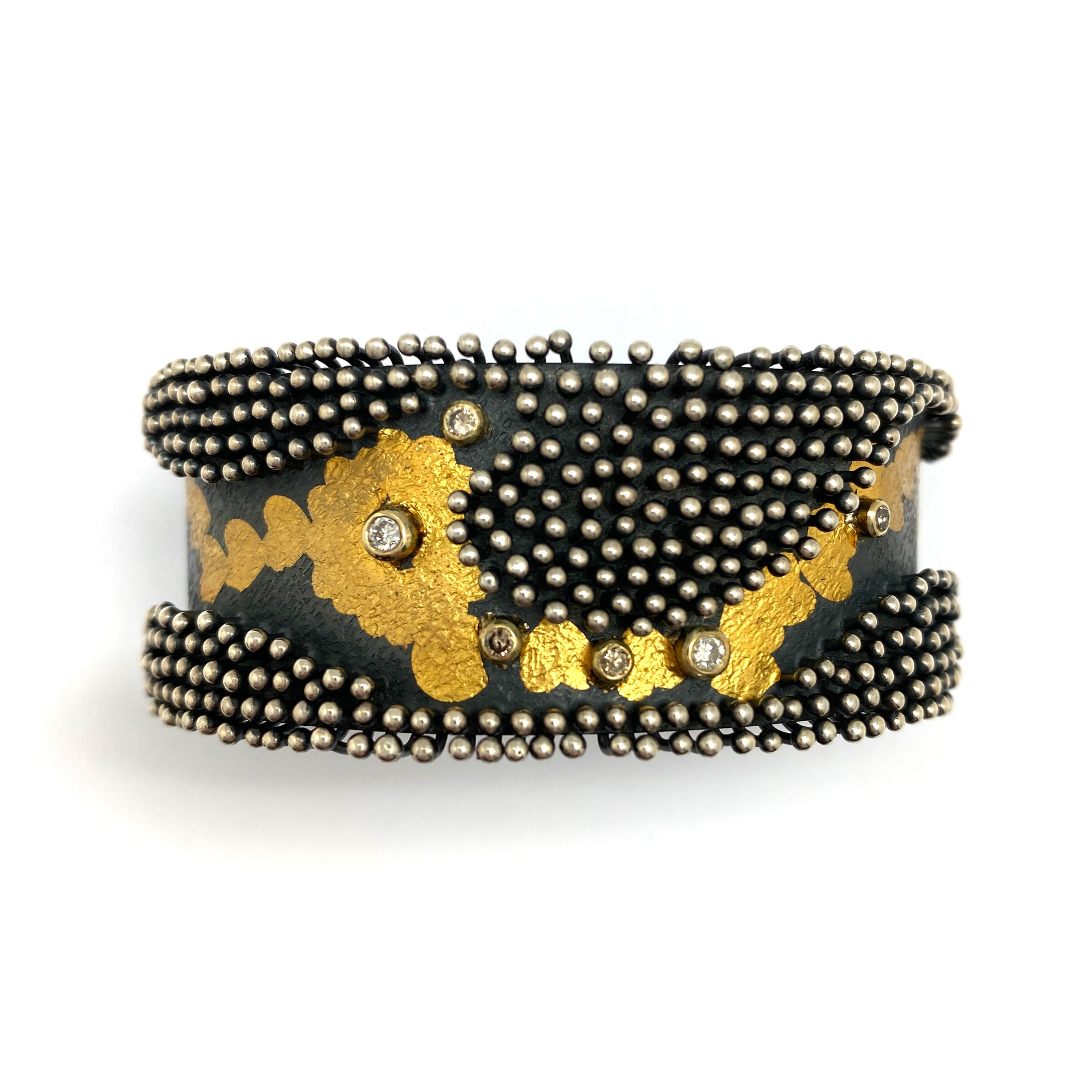 Keum-boo and Diamond Cuff - Pistachios